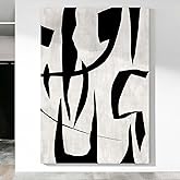 GIFTTWART Wall Pictures for Living Room Canvas Wall Art Extra Large Modern Art Black and White Office Wall Decor Dining Room Bedroom Artwork