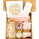 Self Care Gifts for Women, Teen Girl Gifts Trendy Stuff, Birthday Valentines Day Gift Box Set for Best Friend, Sister, Daughter, Friends - Pink