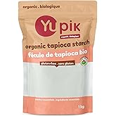 Yupik Organic Tapioca Starch 1kg, USDA Certified, Gluten-Free, GMO-Free, Raw, Vegan, Neutral-Tasting, Low-Calorie, Colorless,