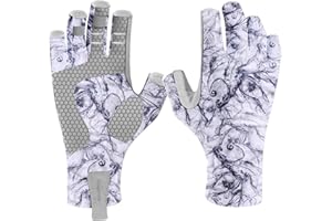 UPF 50+ Fishing Gloves for Men Women Sun Gloves UV Protection for Outdoor, Kayaking, Rowing, Paddling, Canoeing