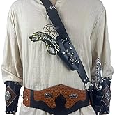 Medieval Shoulder Sword Frog Strap Renaissance Leather Scabbard Dagger Holder Double Sword Back Holster Knight Warrior Cosplay Costume Accessory