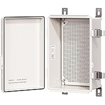 thumbnail interactive-video image 1 of UL Certified NEMA 6 Junction Box | Weatherproof Flame Retardant Enclosure 11.4x7.5x5.5", Transparent Cover 1 of 6