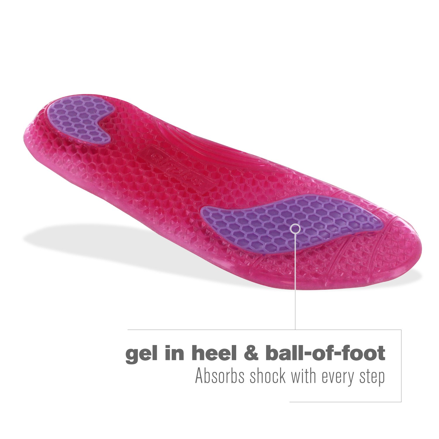 Airplus Gel Orthotics 3/4 Length for Men and Women, Designed to Fit in Any Shoe, Supports Your Heel, Arch, and Ball of Foot