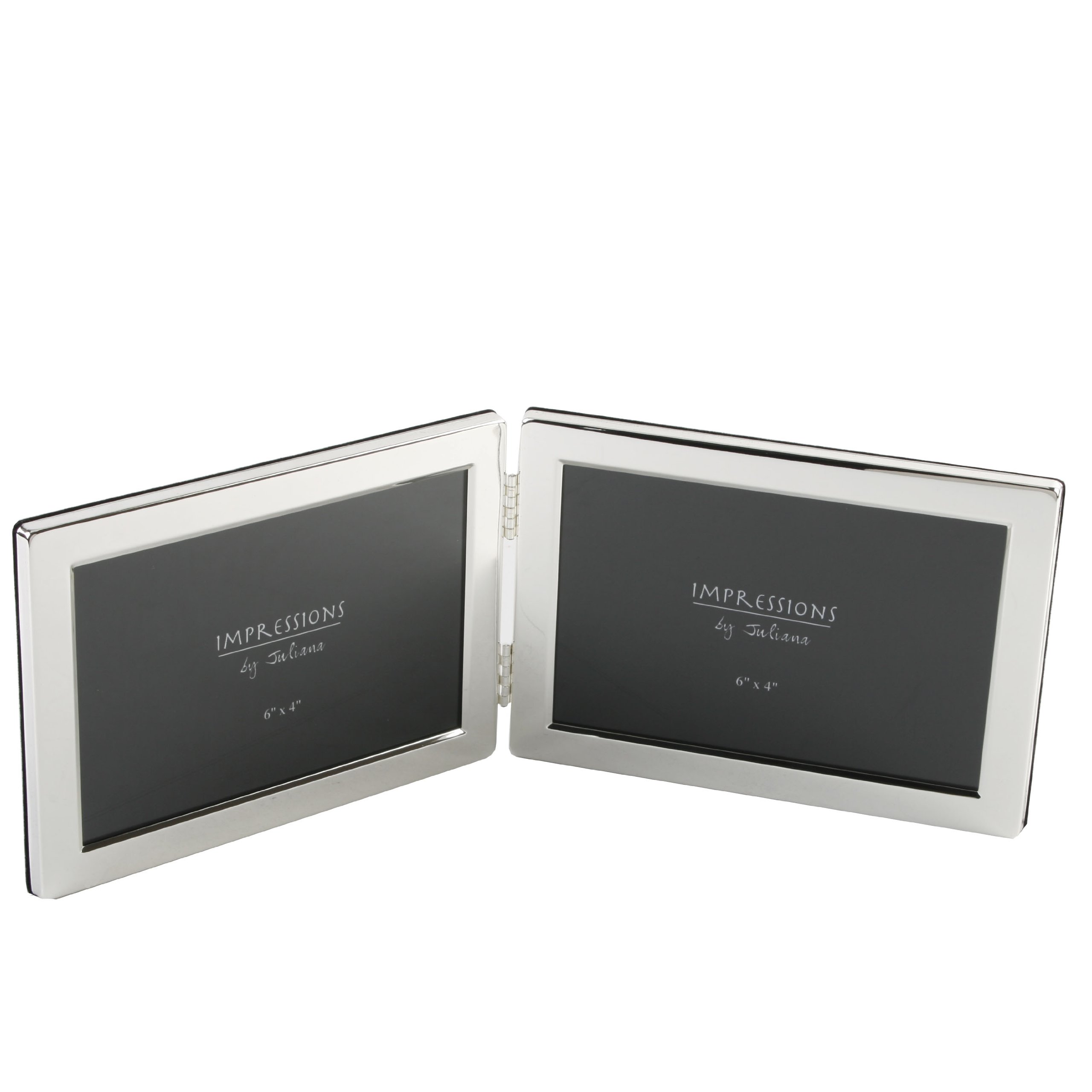Deluxe 4x6" Double Silver Plated Frame - Landscape By Living Images