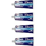 Crest 3D White Vivid Fluoride Anticavity Toothpaste Radiant Mint 0.85 oz Travel Size (Pack of 4)