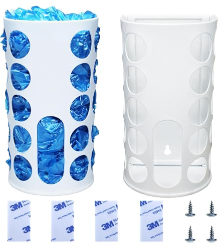 Hemoton Lot De 2 Supports De Rangement Sacs D'Épicerie Grande Capacité - Bleu Et Gris