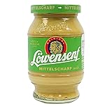 German Lowensenf Mittelscharf Mild Mustard 8.7 fl