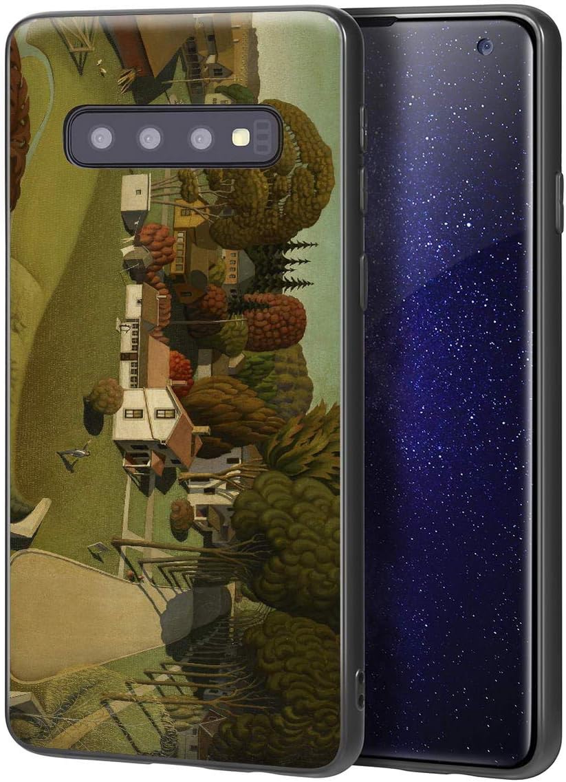 Grant Wood for Samsung Galaxy S10 Case/Art Cellphone Case/Giclee UV Reproduction Print on Mobile Phone Cover(Birthplace of Herbert Hoover)