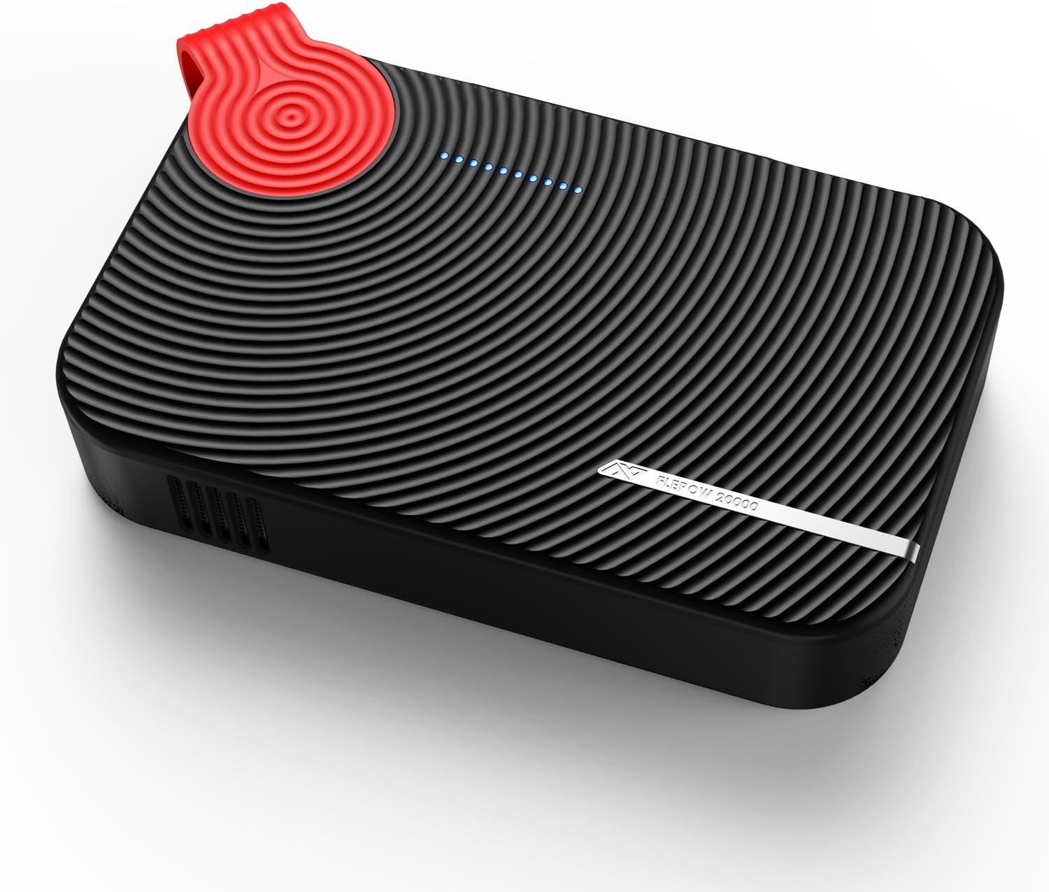 AC Outlet Portable Charger Battery Pack - 20000mAh 100W/110V(Max.) Travel Power Bank with Built in AC Outlet and 2 USB Ports for MacBook, MacBook Pro, Laptops, Smartphones, Cameras [Black/Red]