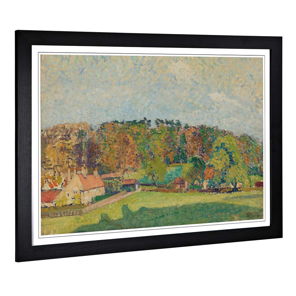 Big Box Art Framed Print of Spencer Gore Autumn Sussex Design | Wall Art Picture | Home Decor for Kitchen, Living, Dining Room, Bedroom, Hallway, Office, Black, A2 / 24.5x18 Inch / 62x45cm