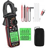 NOYAFA Digital Clamp Meter Multimeter 6000 Counts TRMS | Capacitance Multimeter for 600V AC/DC Voltage, High AC Current, Capacitance, Diode Test, Continuity Test, Temperature