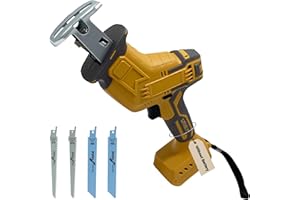 L1NXIXI Cordless Reciprocating Saw for Dewalt 20V Battery (Not Included Battery), Variable Speed Trigger Sawzall with 4 Blades, Keyless Blade Clamp Recipro Saws for Wood, PVC, Metal and More
