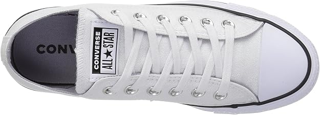 white shiny converse