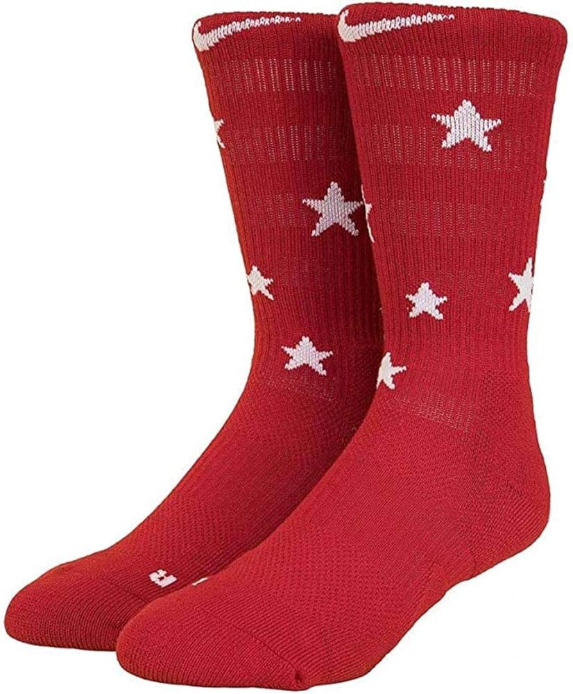 red white and blue nike elite socks