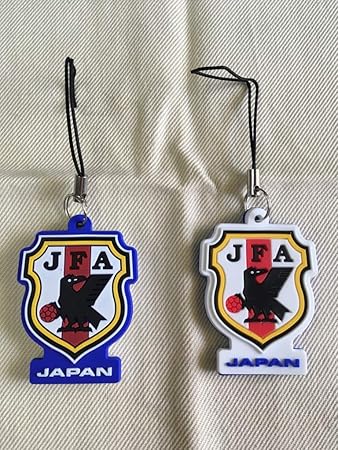 Amazon Jリーグエンタープライズ日本代表ラバ ストラップ エンブレム Jリーグエンタープライズ スポーツ アウトドア