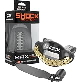 Shock Doctor Lip Guard, Adult and Youth Mouth Guard Football with Strap, Breathable Wide Opening Football Mouthpiece for Youth and Adults OSFA, Shock Doctor Mouth Guards, Max Airflow