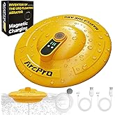 Arcpro Floating &amp; Rechargeable Bait Bucket Aerator, IPX7 Waterproof with Magnetic Charging, Ultra-Quiet Bubbler for Live Minnows, Portable Aerator for Fishing