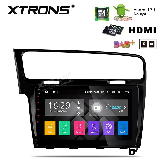 XTRONS Android 7.1 Quad Core 10.1 Inch HD capacitiva ...
