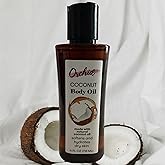 Orchid Coconut Body Oil, Softens and Hydrates dry Skin, Made with Natural Coconut Oil, 4 fl Oz, Pack of 1