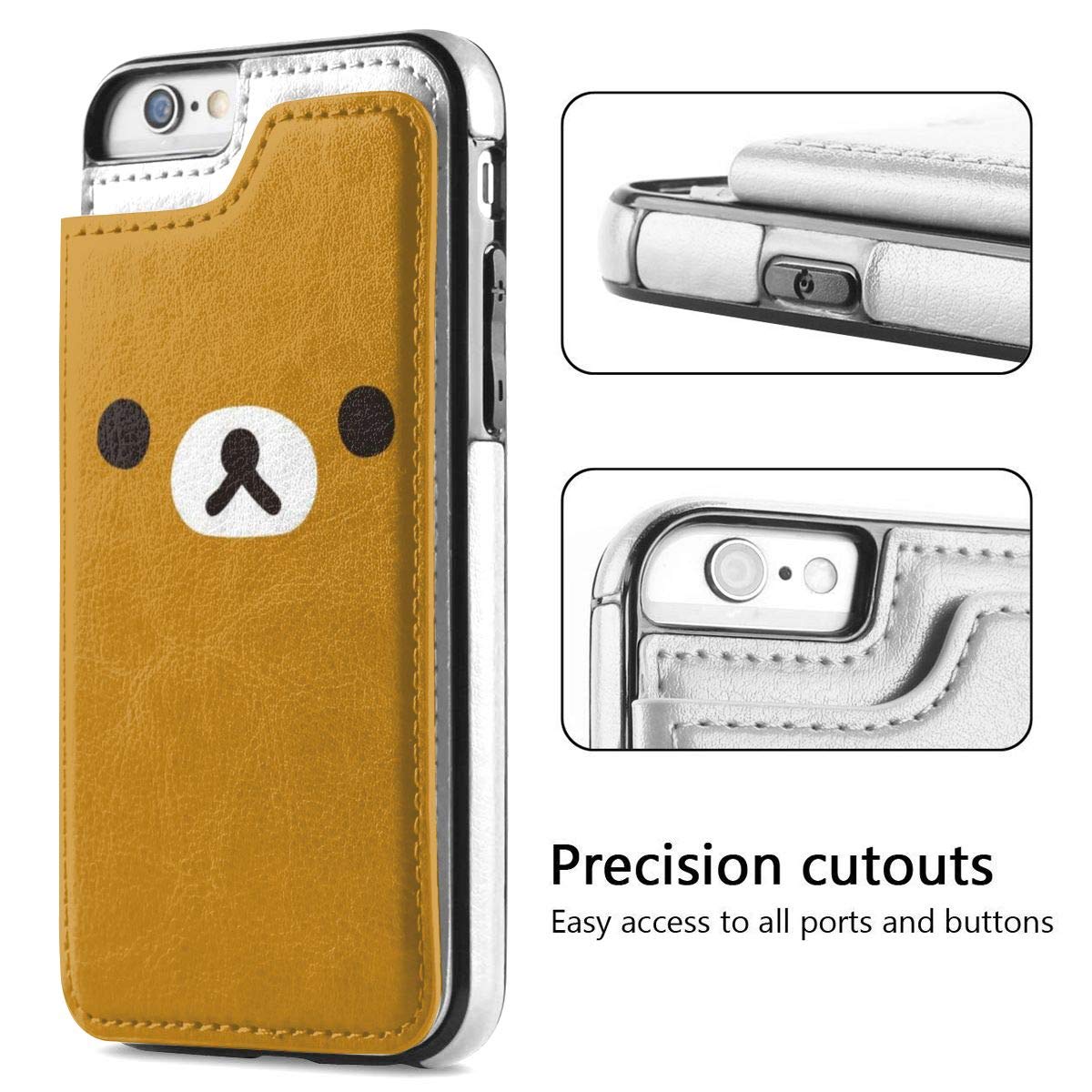 Mua Rilakkuma Iphone7 Case Iphone8 Case Card Storage Notebook Back Leather Case Ic Card Storage Lightweight Stand Function Shockproof Anti Slip Premium Pu Leather Multi Functional Smartphone Case Mobile Cover Tren Amazon Nhật Chinh
