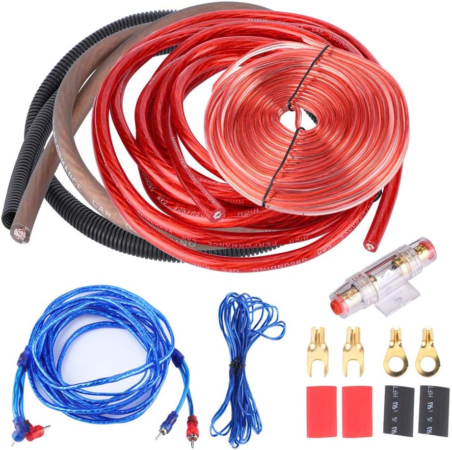 subwoofer cable kitDuokon 4 Guage 2800W Car Audio Subwoofer Amplifier Speaker Installation Wire