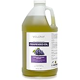 velona Grapeseed Oil 64 fl oz | 100% Pure and Natural Carrier Oil | Refined | Skin, Face, Body, Hair Care | Use Today - Enjoy Results