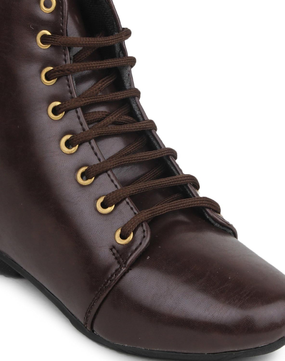 meriggiare women synthetic brown boots