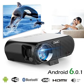Newpal NP 100 Android Proyector 3500 Lumen LED Proyector Home ...