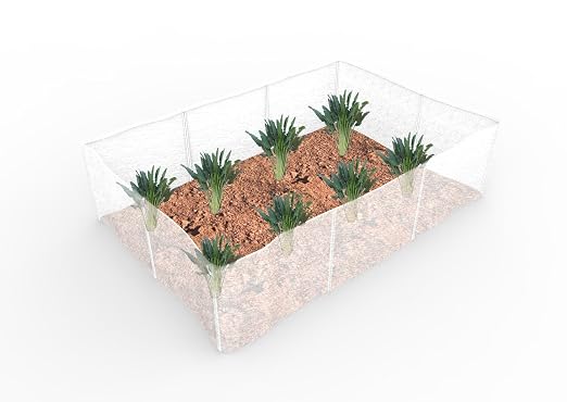 Agfabric Red de Insectos Valla de Viento de 23 x 15 cm, Barrera de ...