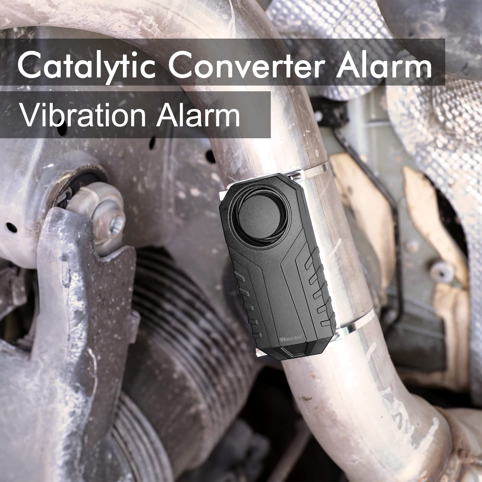 Wsdcam Wireless Vibration Alarm With Remote - 110dB Loud Anti-Theft Alarm For Bikes, Motorcycles, Doors, Windows, 25M Range