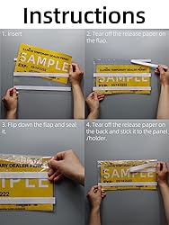 prismite Temporary License Plate Protectors or