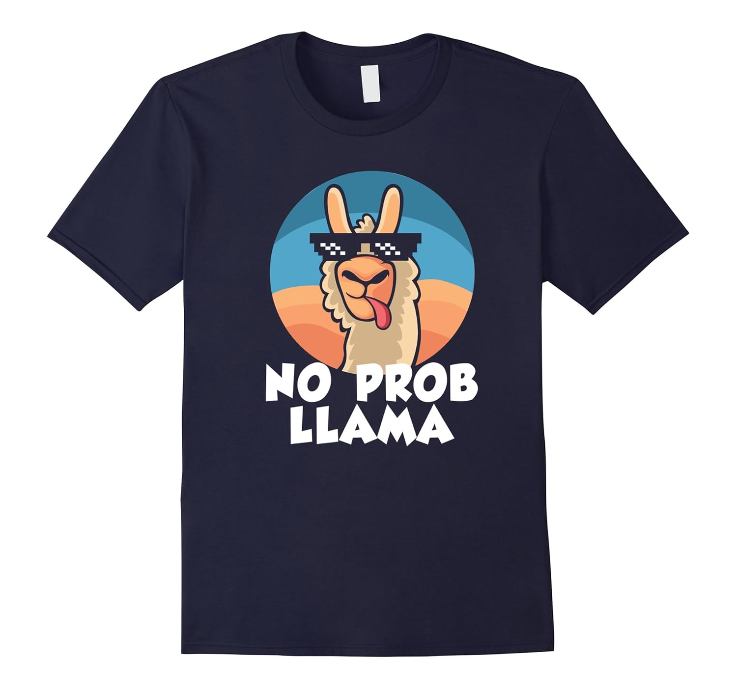 Funny Llama Apparel T-Shirt No Prob-Llama-ANZ