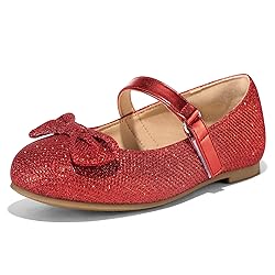 K KomForme Girl's Ballet Flats Non-Slip Soft Mary