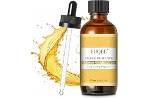 EUQEE Amber Romance Fragrance Oils, 2.02 Fl oz/ 60ml Essential Oils for Diffuser, Candle Making, DIY Soap with Glass Dropper