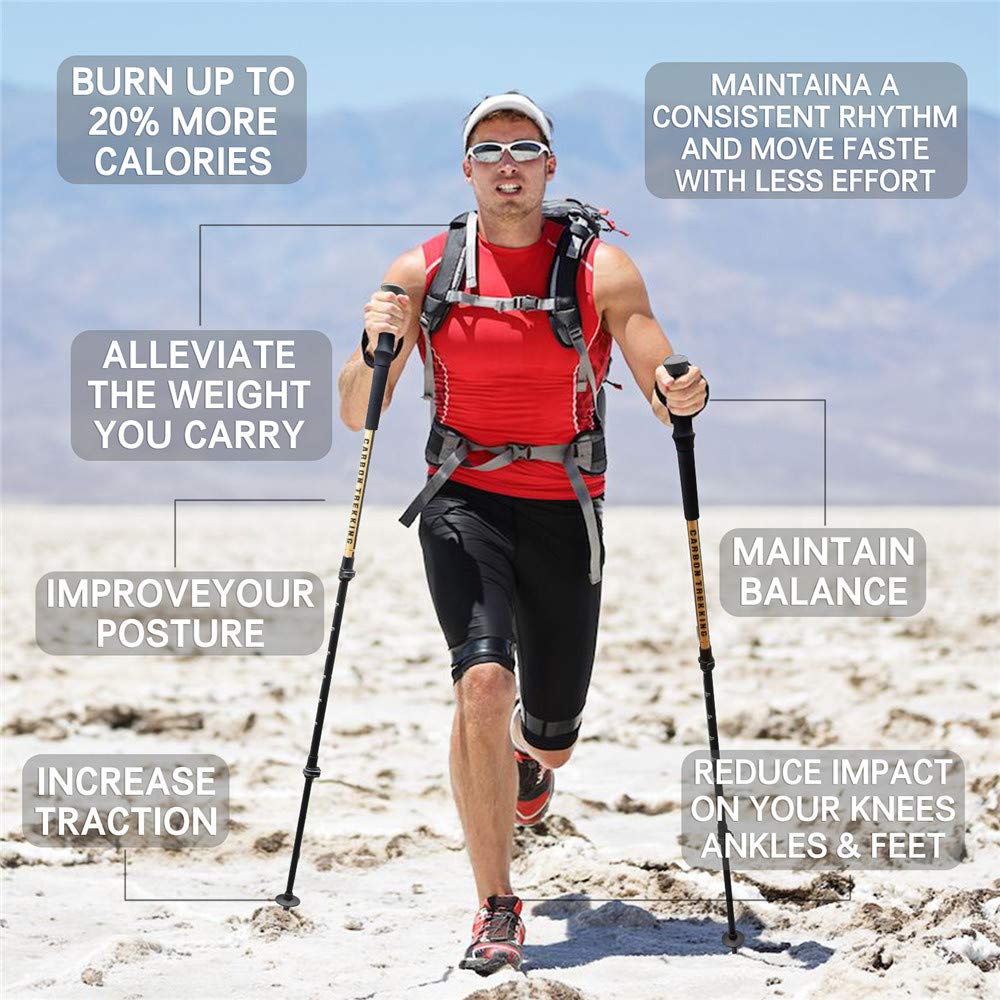 Camping e outdoor Bastoncini Nordic Walking Telescopici Ultra Leggero