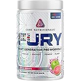 Core Nutritionals Fury Platinum Pre Workout Intensifier with 375mg Caffeine, 5G Creatine Monohydrate, 6G L-Citruline for Maximum Pump, Power, Focus and Energy, 20 Servings (Apple Guava)