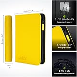 Vault X 4 Pocket Trading Card Zip Binder 160 Cards Exo-Tec Yellow view 2