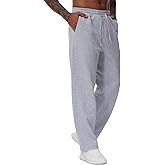 THE GYM PEOPLE Men's Baggy Fleece Workout Sweatpants with Pockets Drawstring Lounge Athletic Running Pants