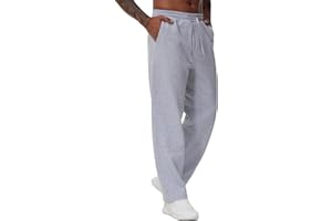 THE GYM PEOPLE Men's Baggy Fleece Workout Sweatpants with Pockets Drawstring Lounge Athletic Running Pants