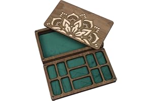 Sigvetan Bead Storage Organize with Lid,Bead Storage Solutions, Bead Sorting Tray,Beadwork Accessory Sorter Container (Brown-M 180X105mm)