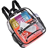 Stadium Approved Clear Mini Backpack For Kids - Heavy Duty Transparent PVC, 11.5x9.5x5 Inches, Baby Blue