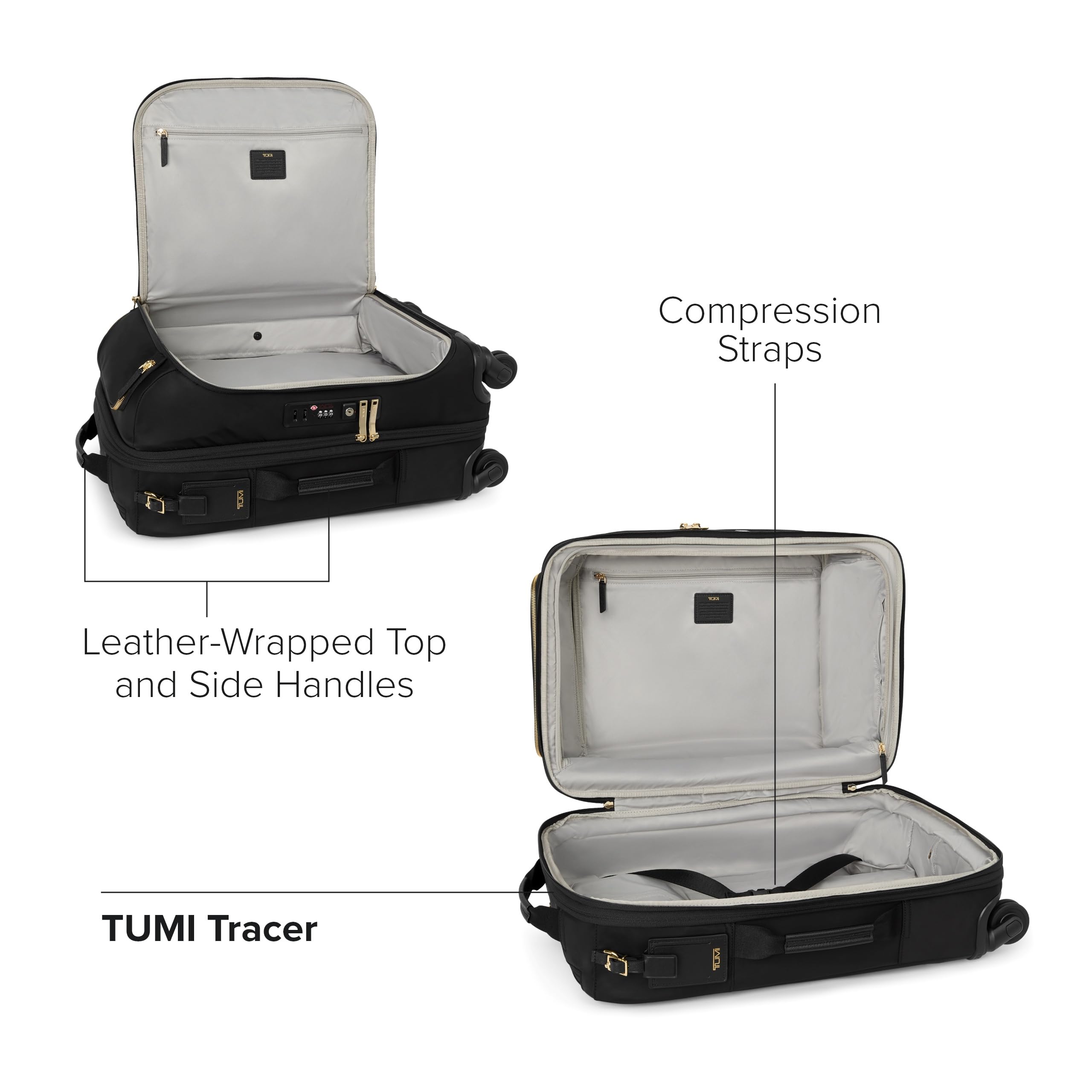 TUMI Voyageur Leger 4 Wheeled Luggage - Women's Lightweight and Spacious, Sleek Silhouette, Durable Premium Suitcase - 21.8