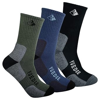 YUEDGE 3 paar Wandersocken Trekkingsocken für Herren Atmungsaktiv Sportsocken Hochleistung
