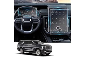 YEE PIN [4-Pack] 2026 GMC Yukon Denali Screen Protector for 2025 GMC Yukon XL (Elevation/AT4/AT4 Ultimate/Denali/Denali Ultimate) Infotainment Touchscreen Cover Saver 2026 GMC Yukon Accessories Nano Film