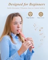 Eastar ERS-21GP Soprano Recorder Pink with Cleaning Kit Thumb Rest view 5