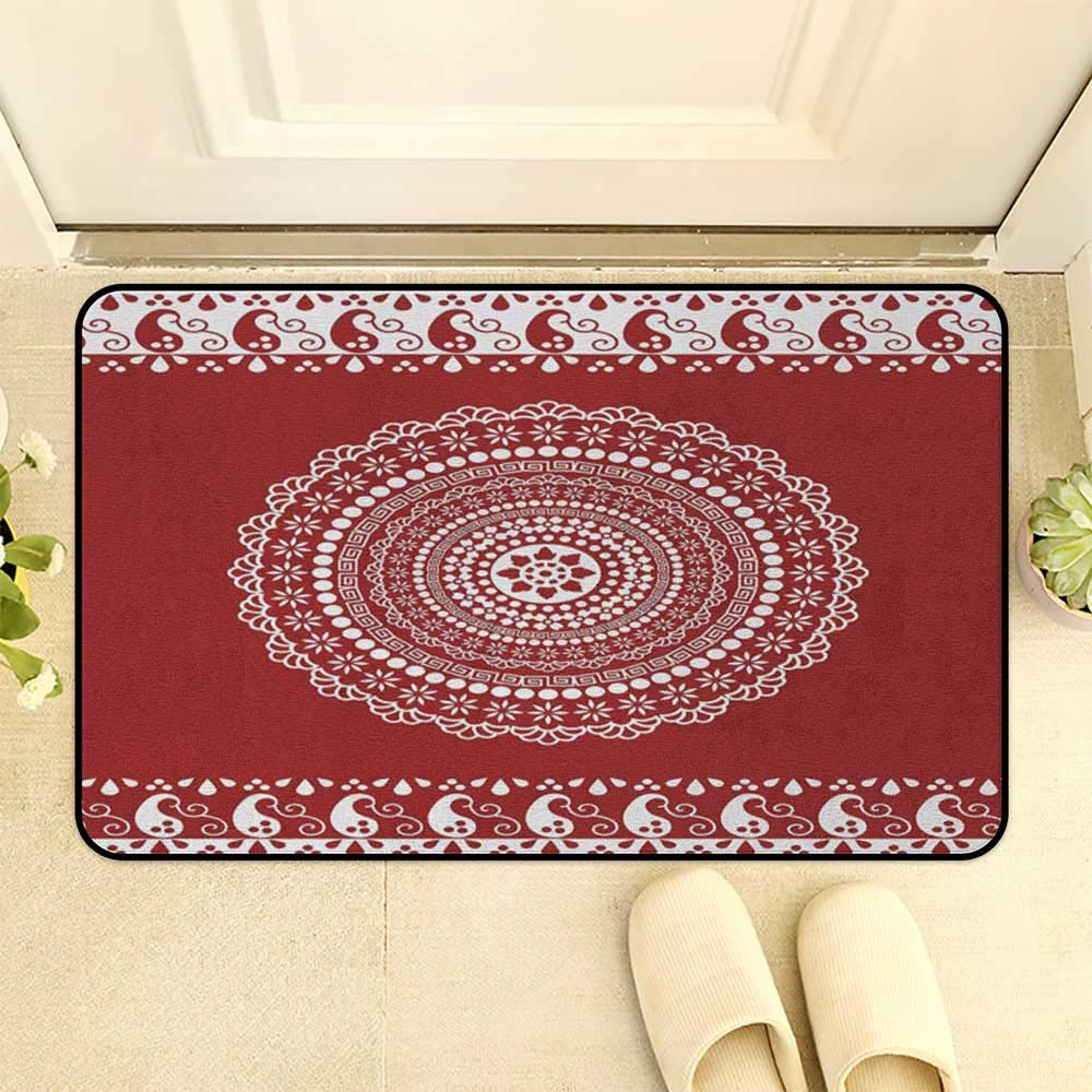 Amazon Com Homecoco Red Mandala Interior Doormat Amazon Com Homecoco Red Mandala Interior Doormat