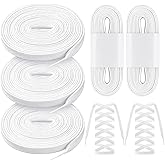 Lyrow 3 Pairs Figure Skating, Figure Skate Laces Waxed 108" White Skate Laces for Figure Skates Roller Skates Ice Hockey Skat