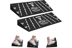 Squat Wedge Block One Piece: Heel Elevated Slant Board for Squats Weightliting Home Gym Squat Wedge
