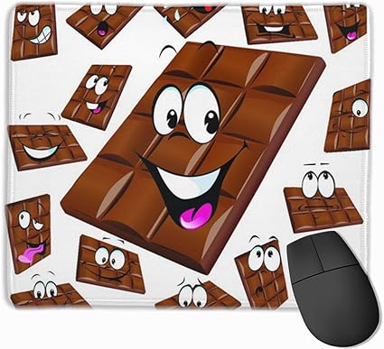 Amazon 漫画チョコレート マウスパッド 25 30 大判 ノンスリップ 防水 ゲーミング おしゃれ マウスの精密度を上がる Zaea マウスパッド 通販