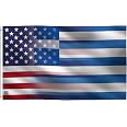 Russisch-Amerikanische Hybrid-Flagge – 90x150 Cm, 100% Polyester, Für Indoor & Outdoor